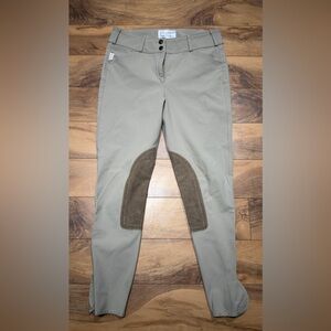 Tailored Sportsman Trophy Hunter Mid-Rise Breeches W Knee Patches, Sz 30